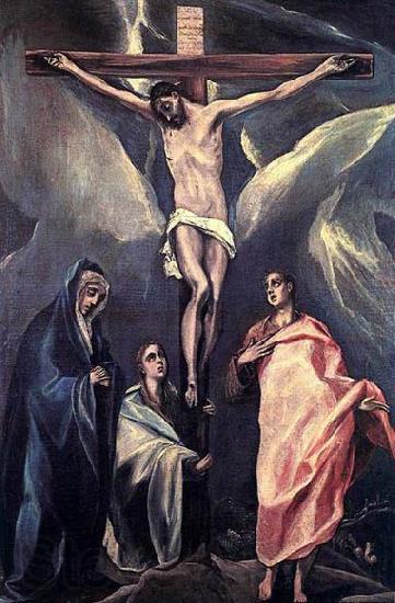 GRECO, El Christ on the Cross with the Two Maries and St John France oil painting art